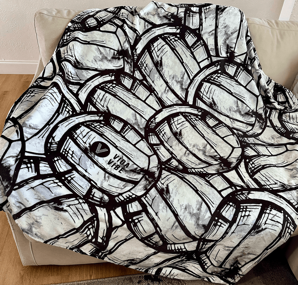 Plush Volleyball Throw Blanket